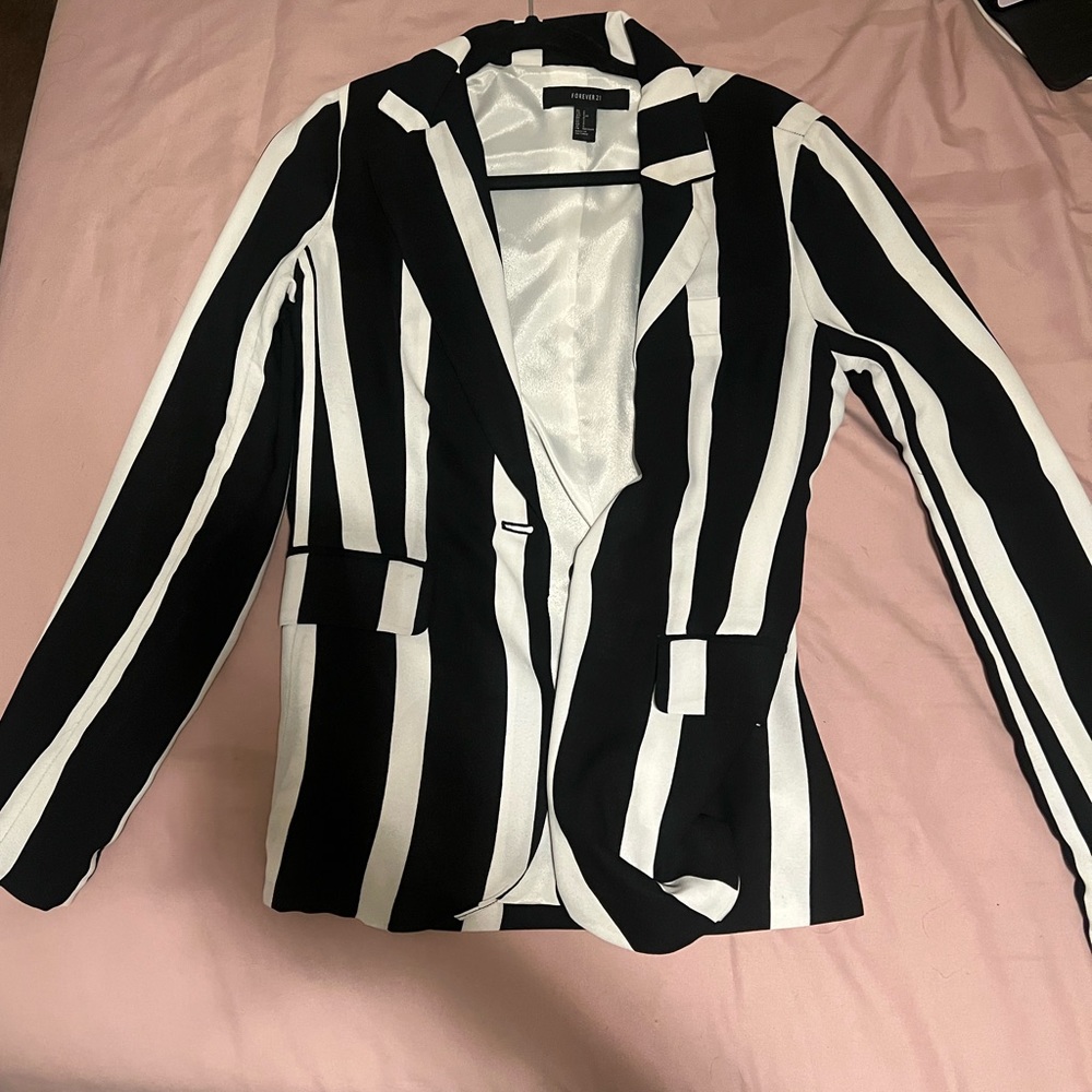 Black and White Blazer